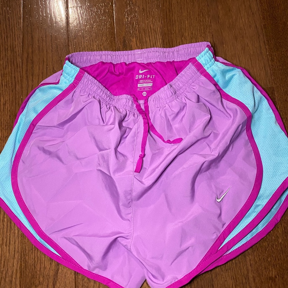 Nike dry fit women’s Lilac running shorts